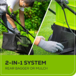 Greenworks 24V 13” bežična kosilica (brushless) + 4.0Ah baterija i punjač - Slika 3