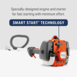 Husqvarna 122LK benzinski trimer 22cc 2T, 17” ravna osovina + T25 glava - Slika 2