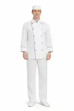 Muška kuharska bluza dvoredno kopčanje - Slika 2